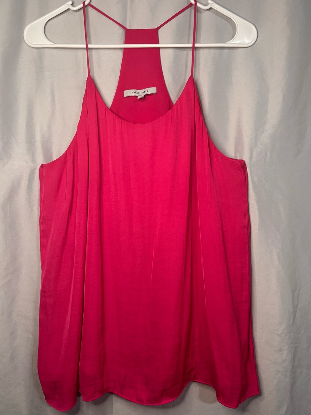 Naked Zebra Hot Pink Racerback Spaghetti-Strap Camisole